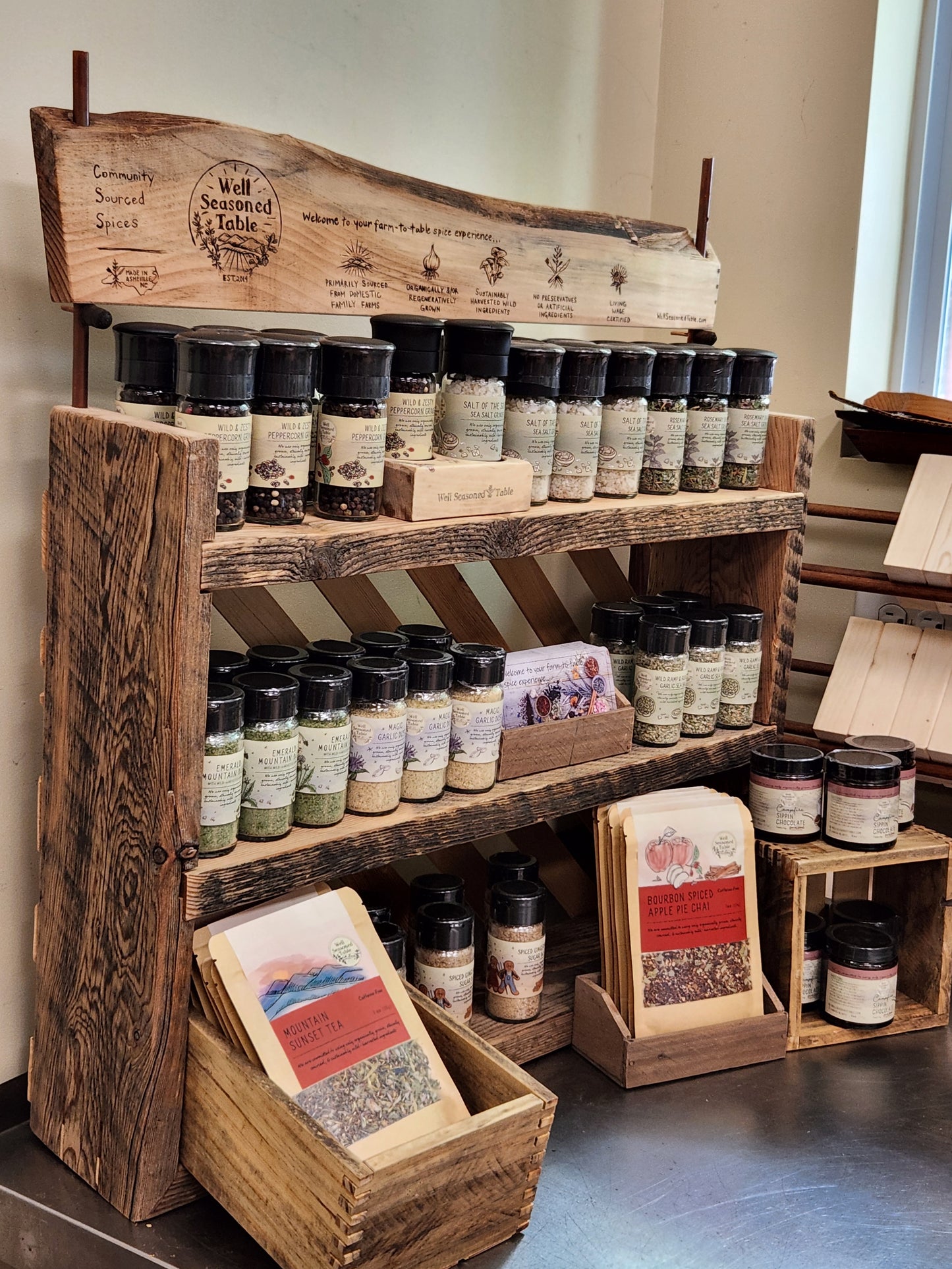 Handmade 3-Tier Wooden Display