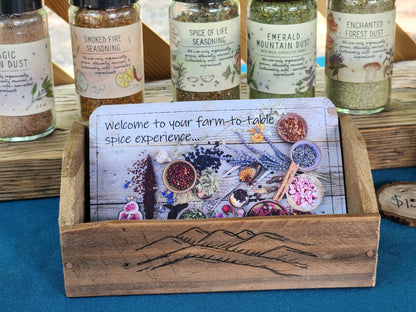 Well Seasoned Table Marketing Material Display