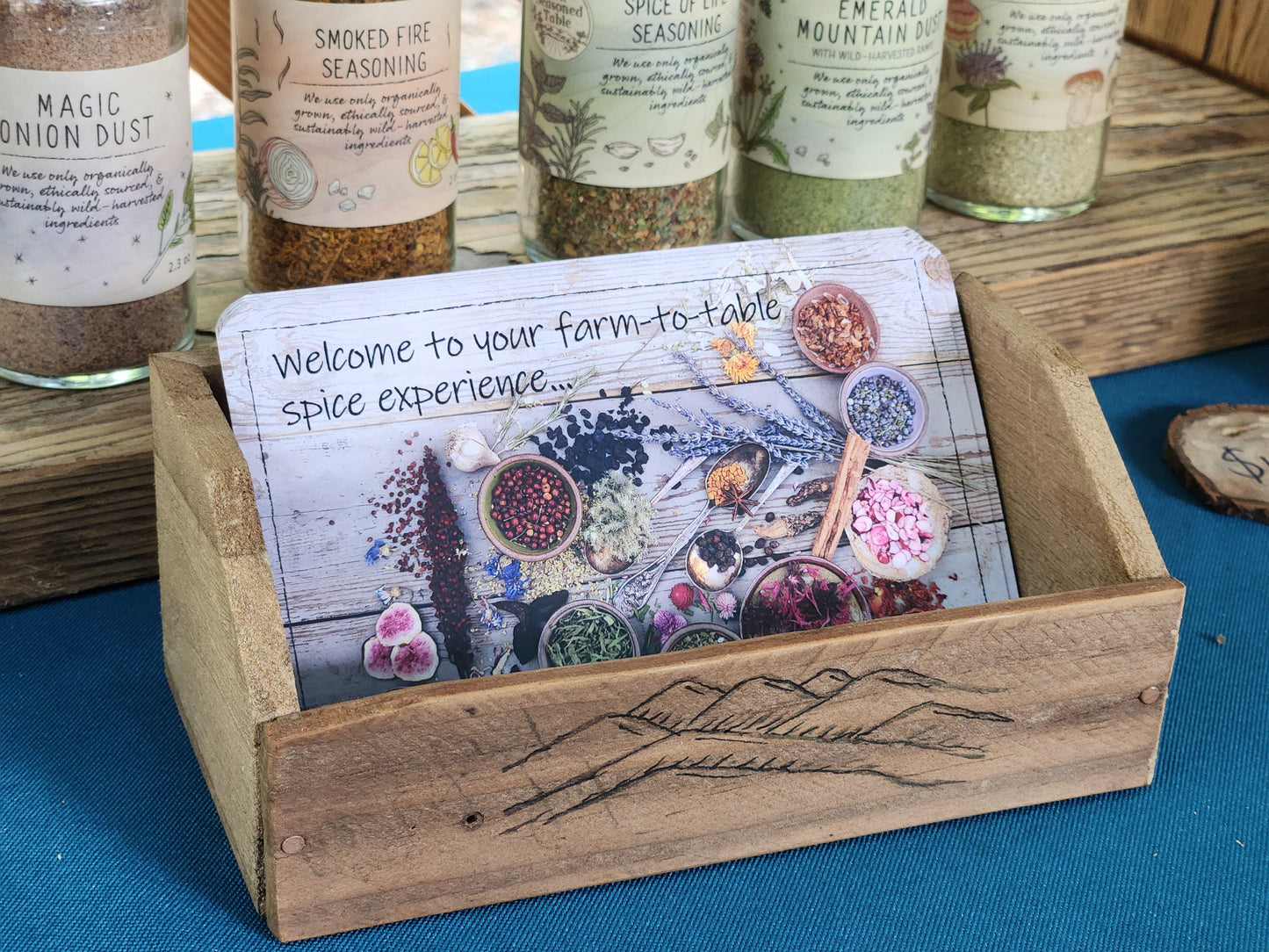 Well Seasoned Table Marketing Material Display